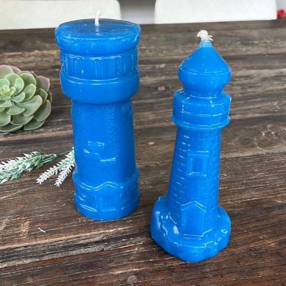 VINTAGE lighthouse candles - NEW - Picture 1 of 6